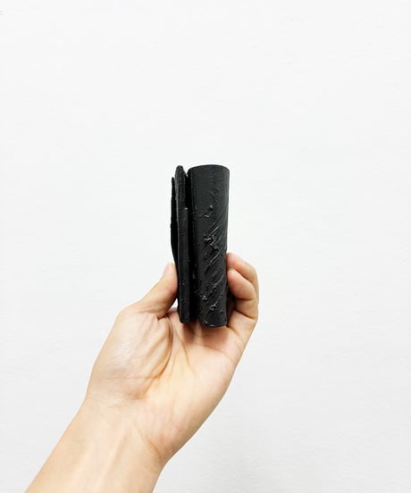 mw11｜三つ折り豆財布／BK