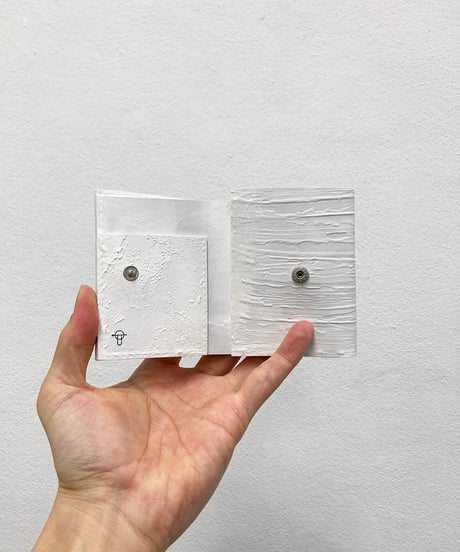 mw11｜三つ折り豆財布／WH