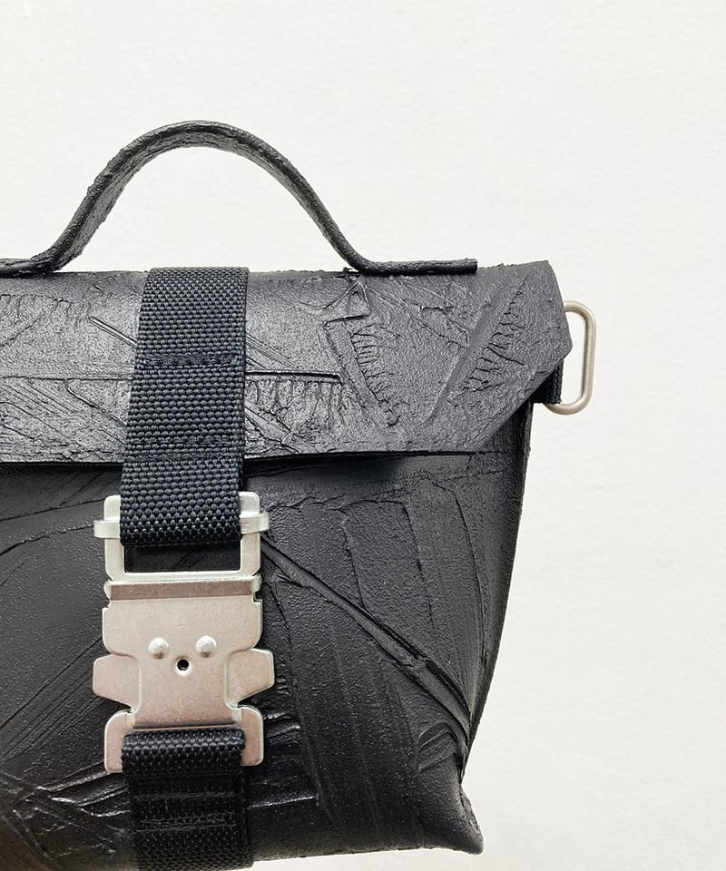 W23-01｜ラッシングミニショルダー BK | Kagari Yusuke ／カガリユウスケ