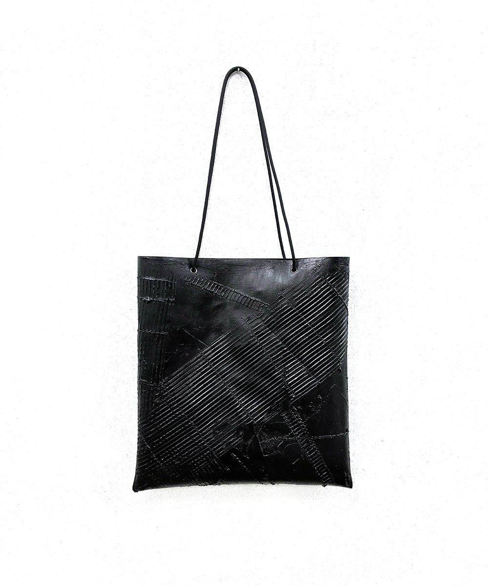 W17-01｜電線トート／BK | Kagari Yusuke ／カガリユウスケ