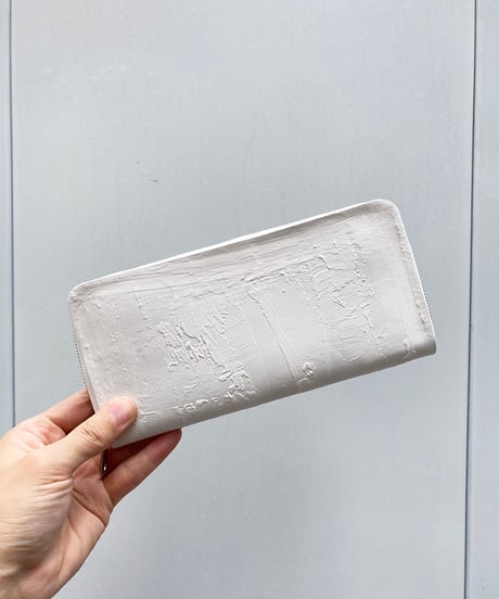 mw09｜ラウンドジップ長財布／WH