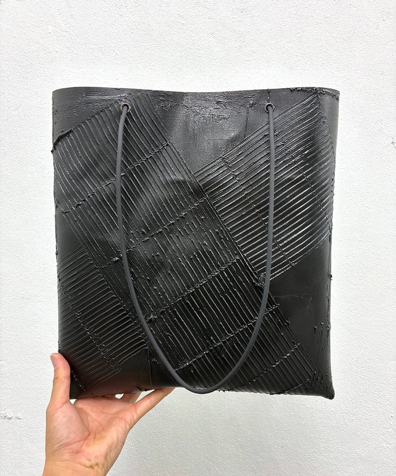 W17-01｜電線トート／BK | Kagari Yusuke ／カガリユウスケ