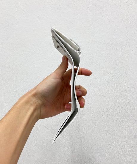 mw11｜三つ折り豆財布／WH