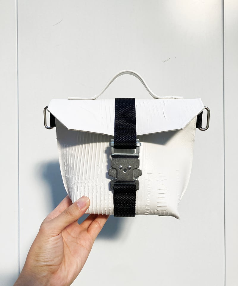 W23-01｜ラッシングミニショルダー WH | Kagari Yusuke ／カガリユウスケ