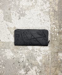 mw09｜ラウンドジップ長財布／BK