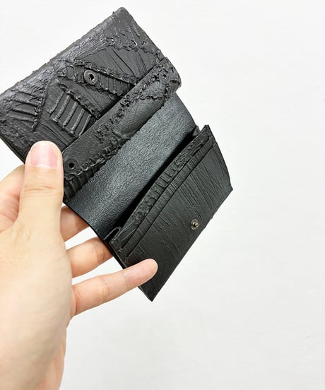 mw13｜コンパクト二つ折り財布／BK