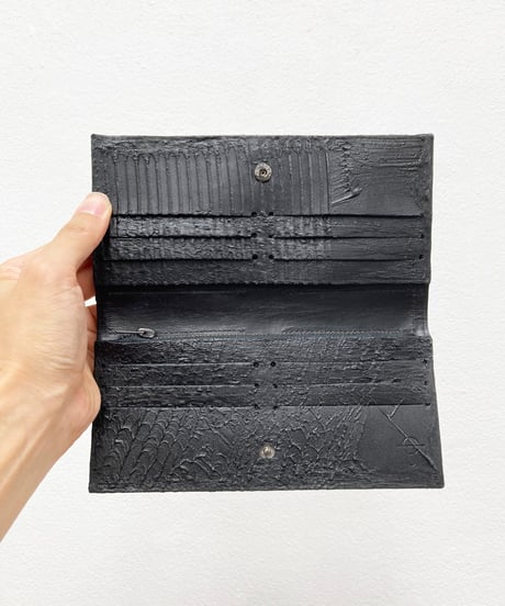 mw14｜薄型長財布／迷宮・BK