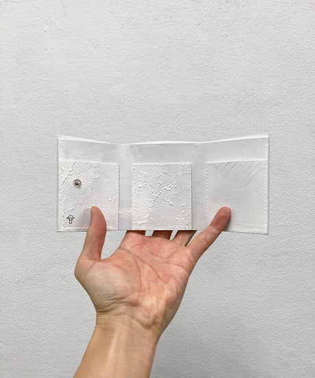 mw11｜三つ折り豆財布／WH
