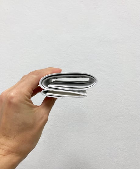 mw11｜三つ折り豆財布／WH
