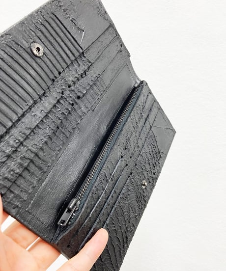 mw14｜薄型長財布／迷宮・BK