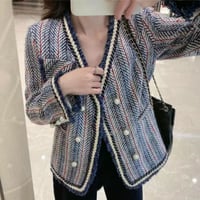 【即納】ツイードジャケット♡ブルー