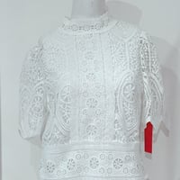 【即納】総レーストップス♡ホワイト