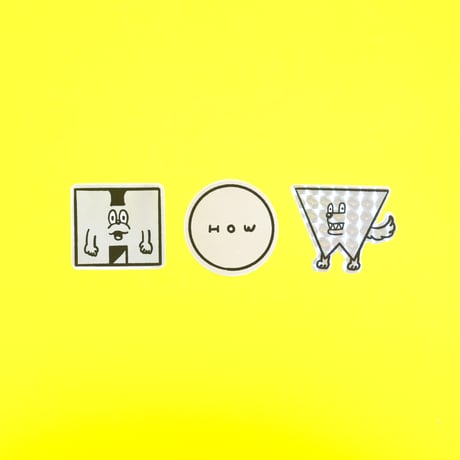 HOW LOGONIMALS  ステッカー3枚セット