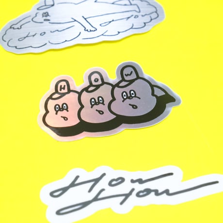 HOW drawing ステッカー3枚セット