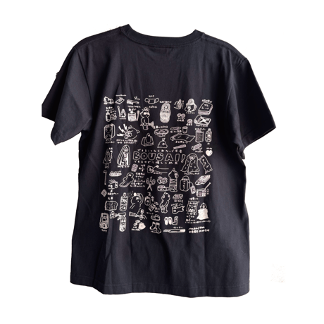 【背面蓄光にrenewal!!】BOUSAI T-shirts　white & black