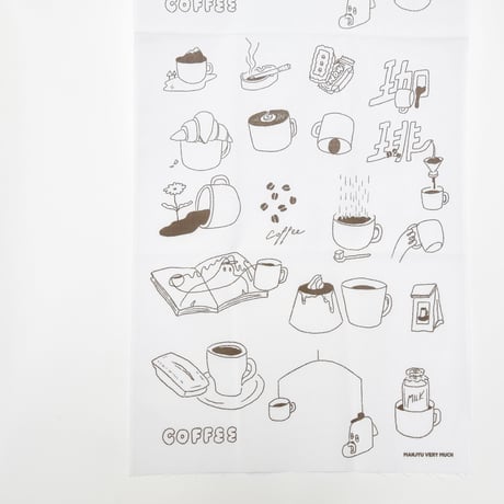 珈琲　coffee　手ぬぐい