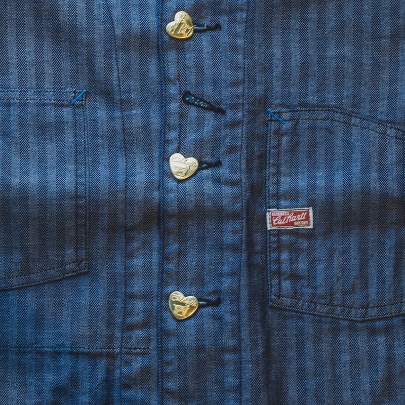 Cathartt Chore Coat Indigo Herringbone | TCB jeans