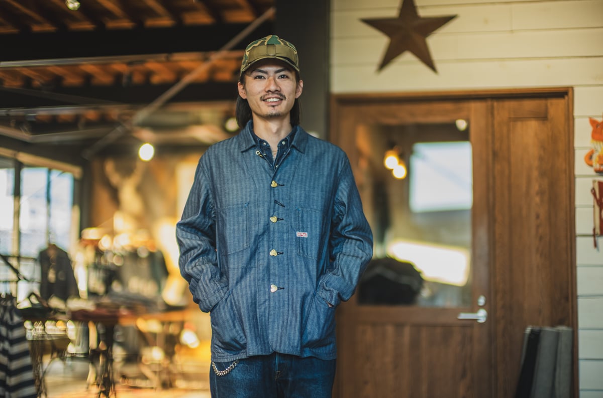 Cathartt Chore Coat Indigo Herringbone | TCB jeans