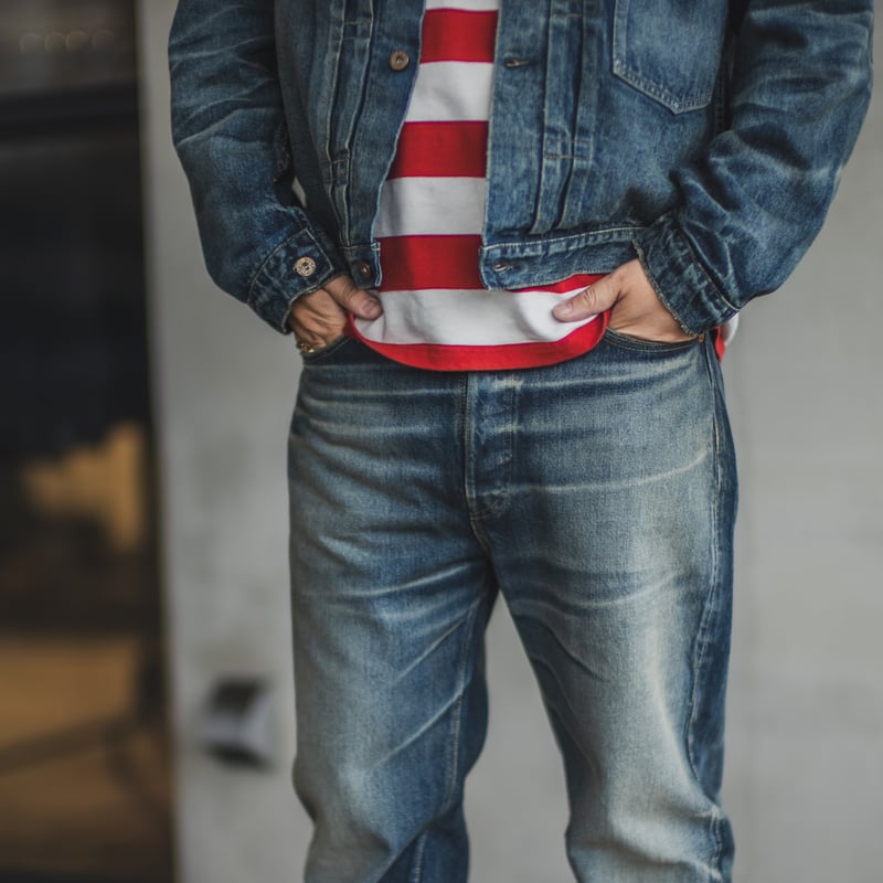 Fat Cats Records】Faded S40's Jeans 14oz | TCB