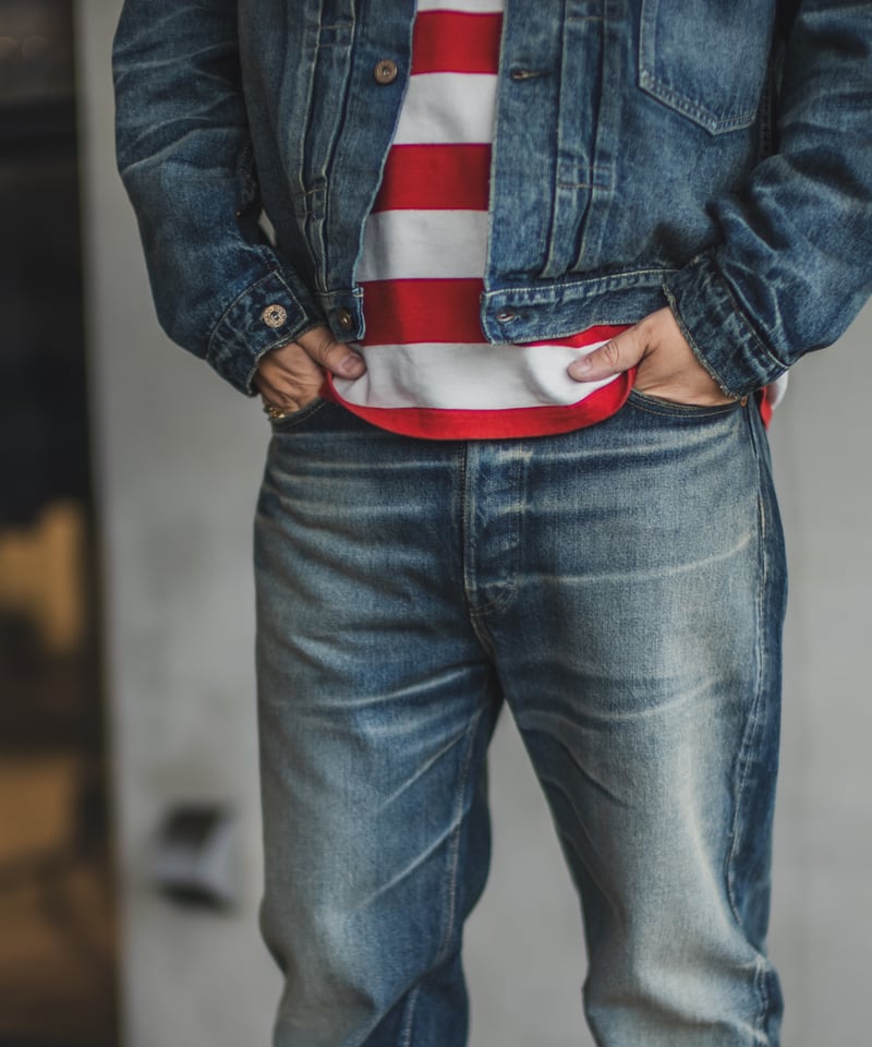 Fat Cats Records】Faded S40's Jeans 14oz | TCB