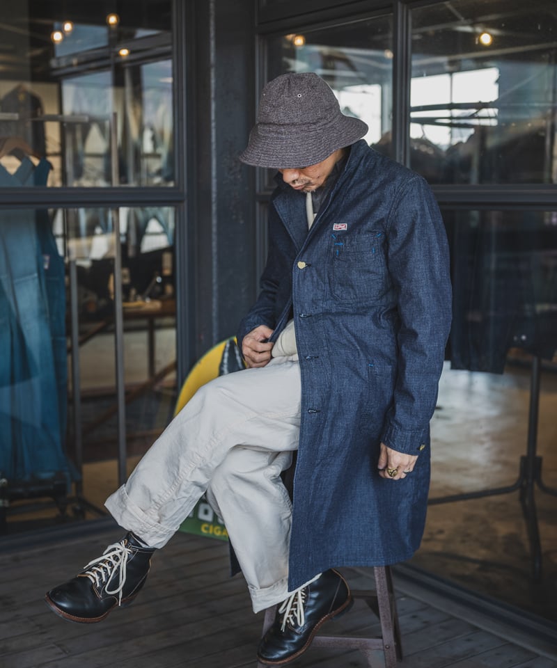 Cat A Log Traveller Coat Denim Ripstop | TCB j