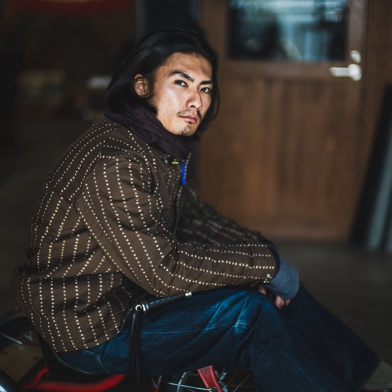 Cathartt Chore Coat Brown Paw Stripe | TCB jeans