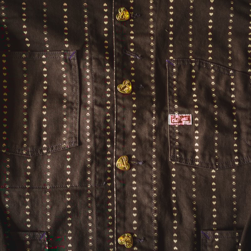 Cathartt Chore Coat Brown Paw Stripe | TCB jeans