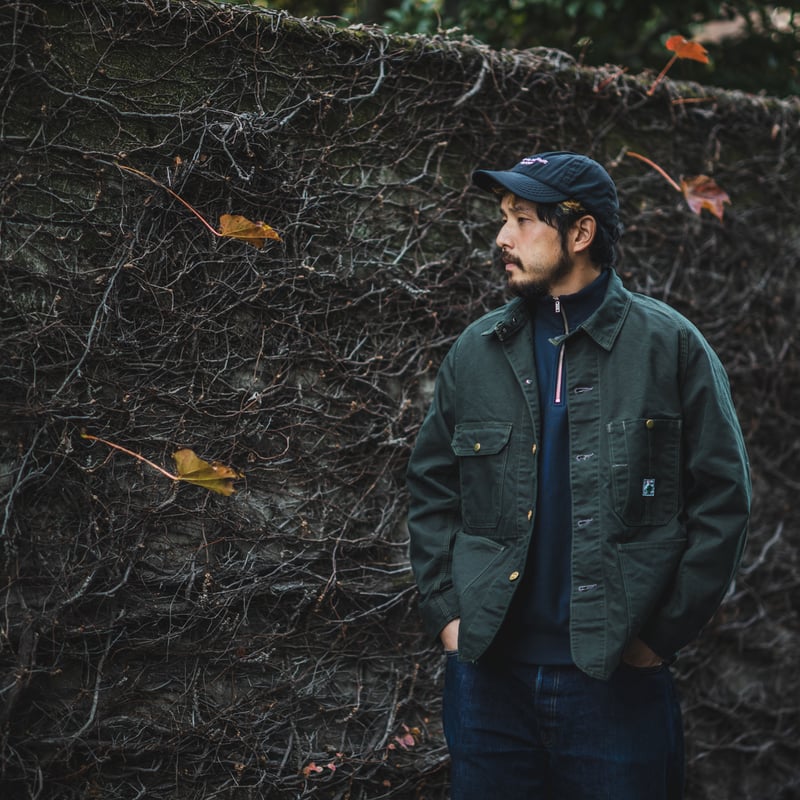 Cat Head Jacket Green Canvas | TCB jeans