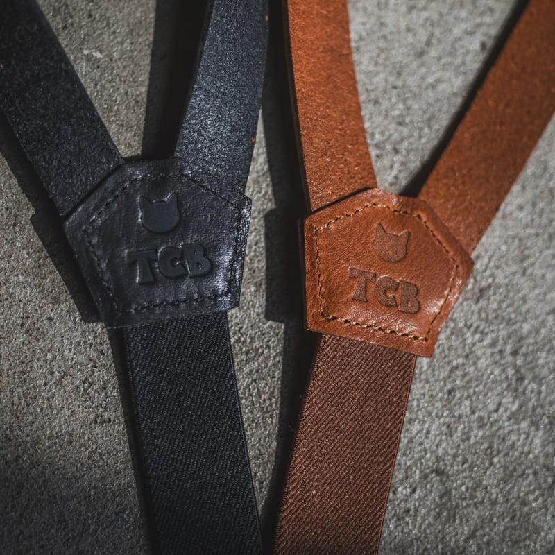 TCB Leather Suspenders | TCB jeans