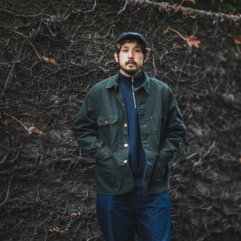 Cat Head Jacket Green Canvas | TCB jeans