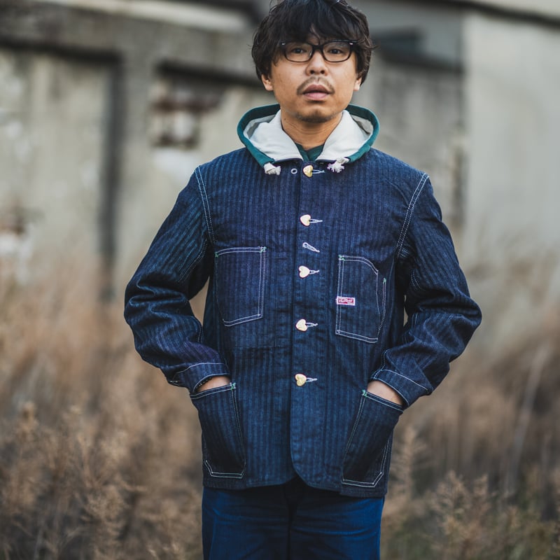 Cathartt Chore Coat Denim Herringbone | TCB jeans