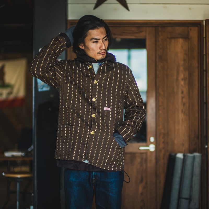 ジャケット・アウター TCB jeans Cathartt Chore Coat Paw Stripe Cathartt Chore Coat Brown Paw Stripe | TCB jeans