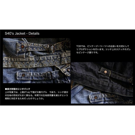New S40's Jacket 14oz