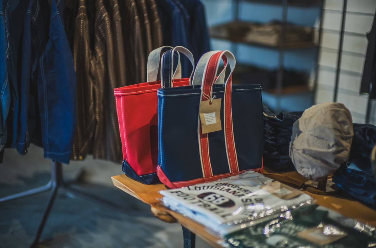 WORKERS K&TH Deluxe Tote Bag【GRN×NVY】 Workers/ワーカーズ 「Deluxe Tote Bag / デラックストート バック