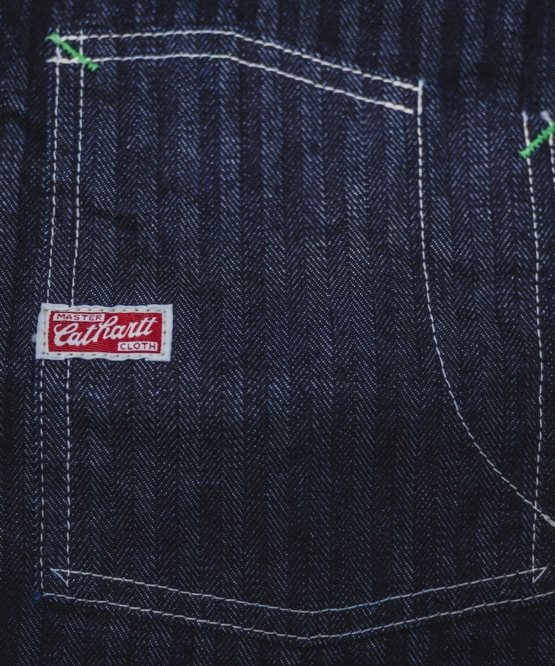 Cat A Log Chore Coat Denim Herringbone | TCB jeans