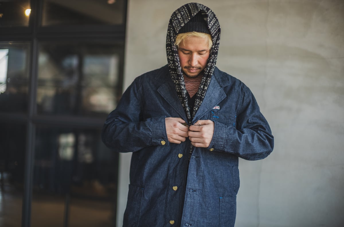 Cathartt Traveller Coat Denim Ripstop | TCB jeans