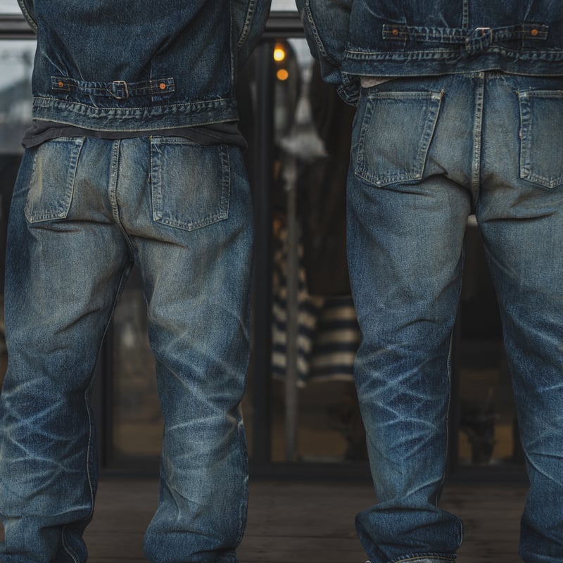 Fat Cats Records】Faded S40's Jeans 14oz | TCB