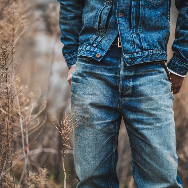 Fat Cats Records】Faded S40's Jeans 14oz | TCB