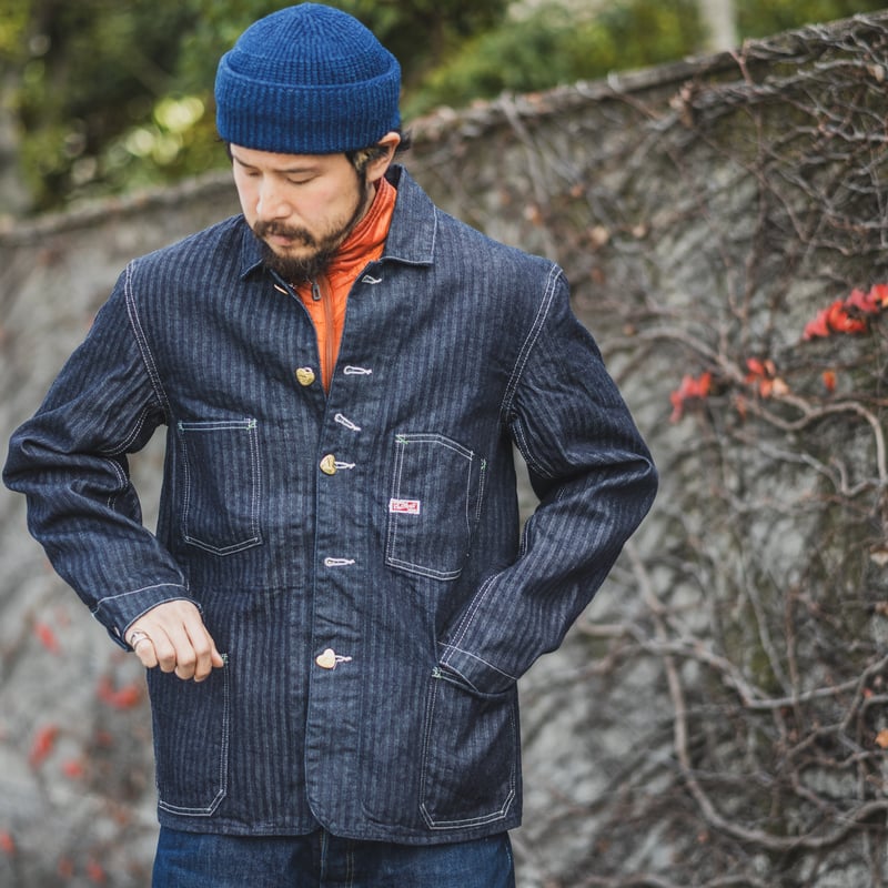 Cathartt Chore Coat Denim Herringbone | TCB jeans