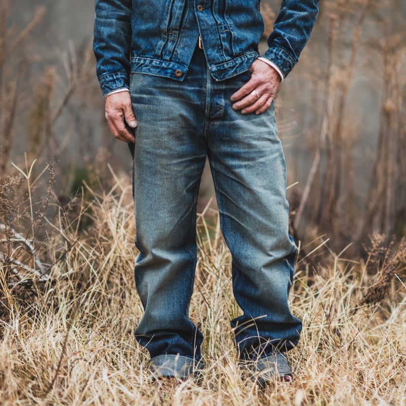 Fat Cats Records】Faded S40's Jeans 14oz | TCB