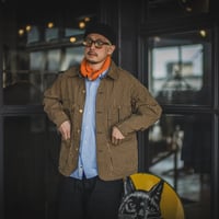 Cat Head Jacket  Brown Tabby Stripe