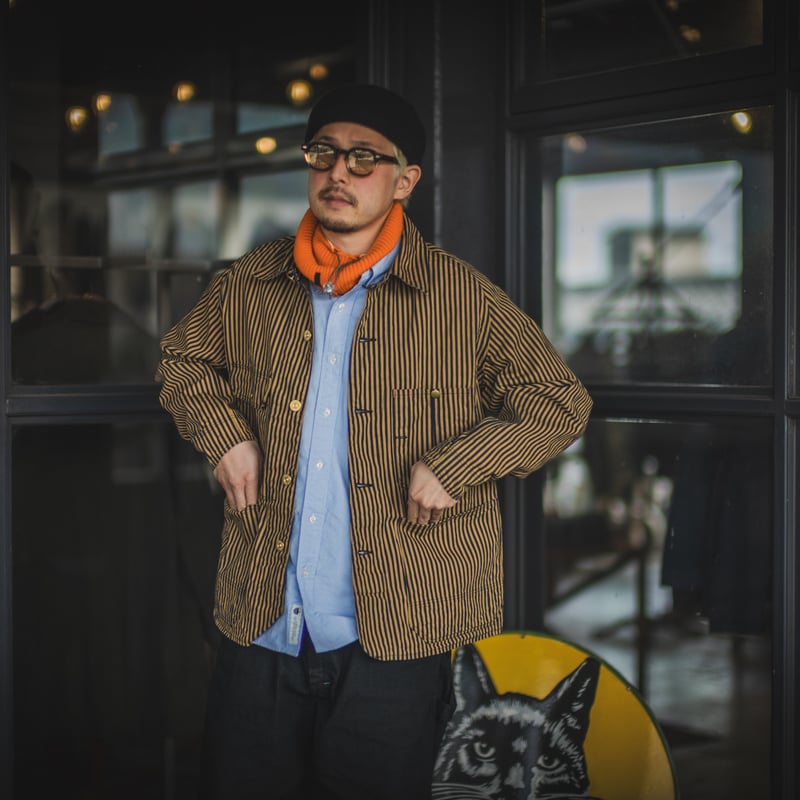 Cat Head Jacket Brown Tabby Stripe | TCB jeans