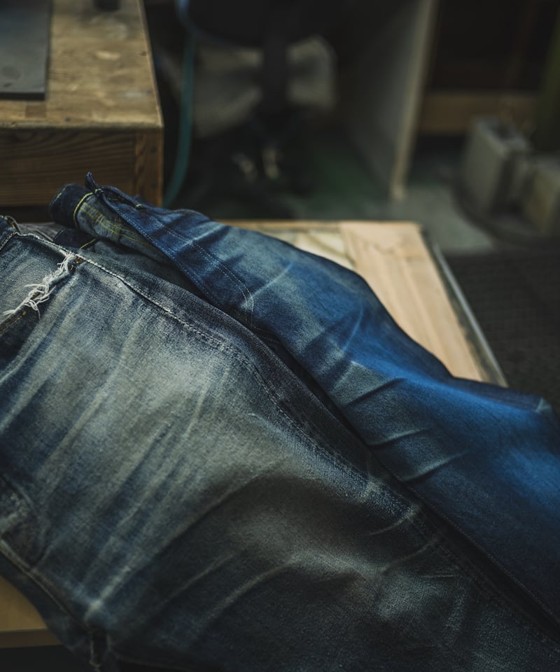 Fat Cats Records】Faded S40's Jeans 14oz | TCB