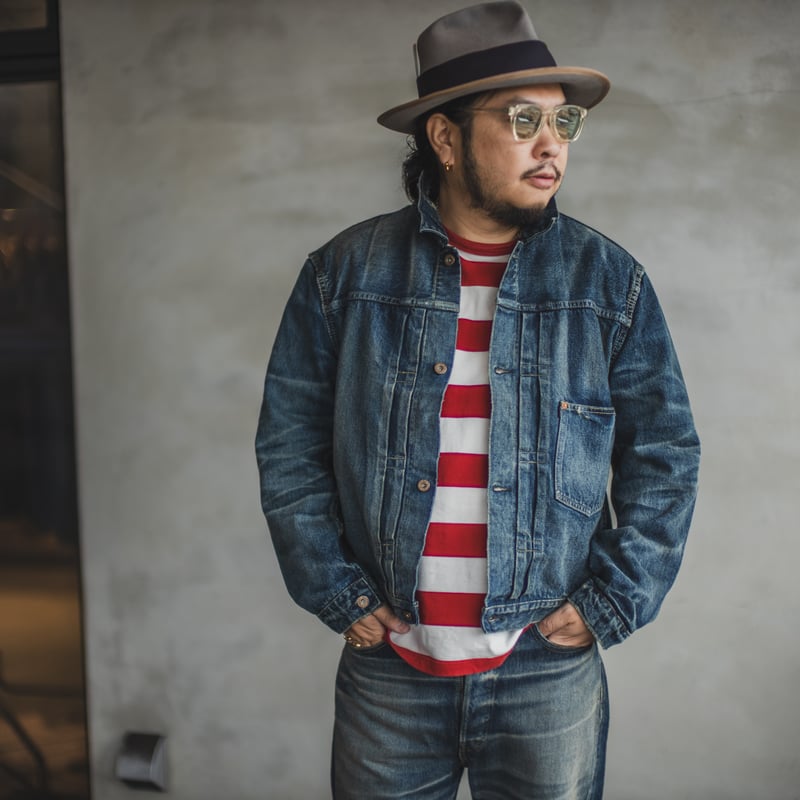 TCBJeans Fat Cats Record S40's Jeans 新品 Fat Cats Records】Faded S40's Jeans 14oz | TCB