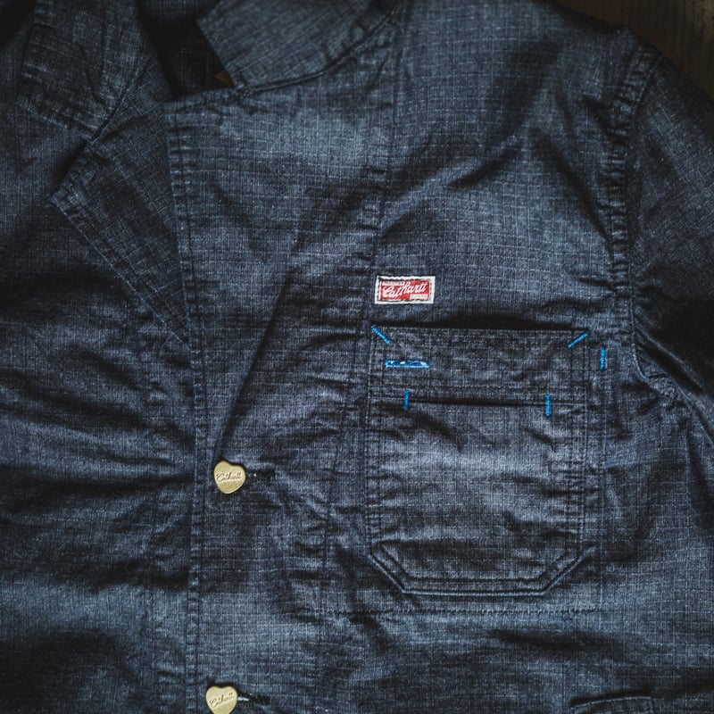 Cathartt Traveller Coat Denim Ripstop | TCB jeans