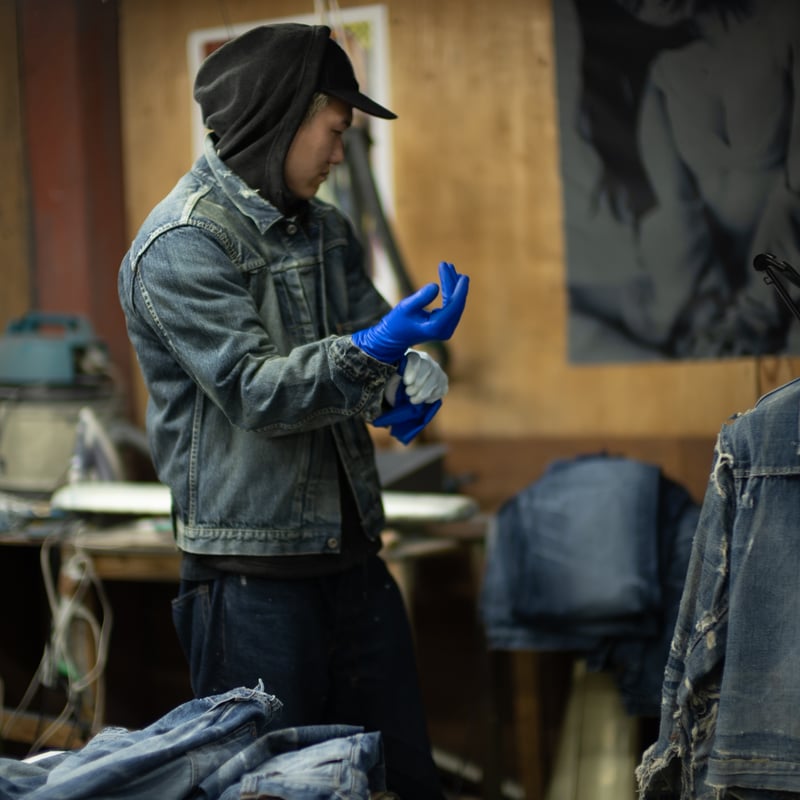 Fat Cats Records】Faded S40's Jacket 14oz | TCB