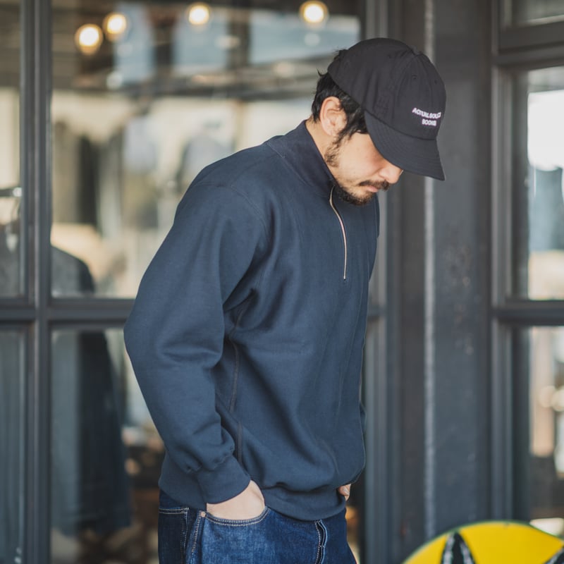 マンシングウェア グランドスラム タグ付き新品 ネイビー ハーフジップベスト Munsingwear/グランドスラム/ゴルフベスト/タグ付き ハーフジップ