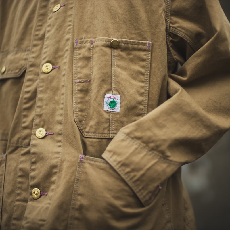 Cat Head Jacket Khaki Drill | TCB jeans