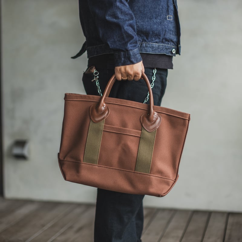 新品　Workers ブラウンキャンバストートバッグ 楽天市場】WORKERS ワーカーズ【Leather Handle Tote Medium】≪Long