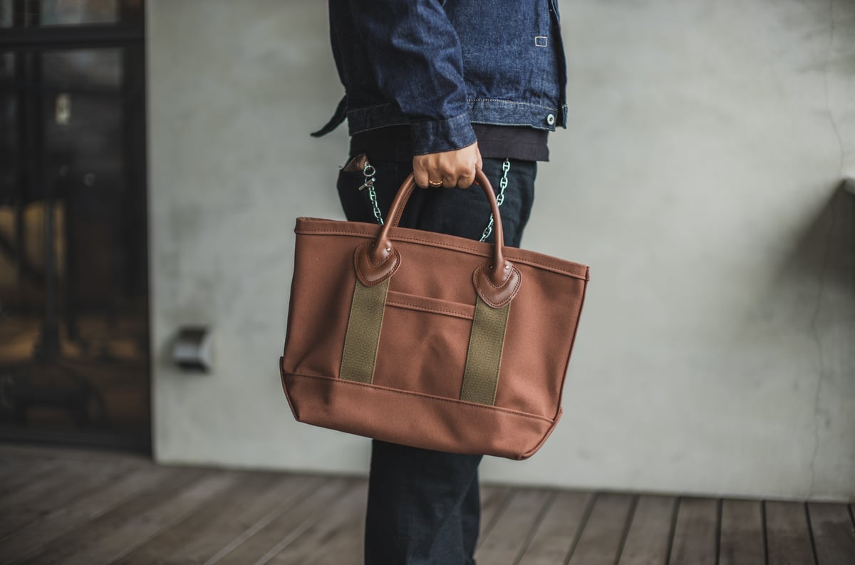 WORKERS: Leather Handle Tote Bag M | TCB jeans